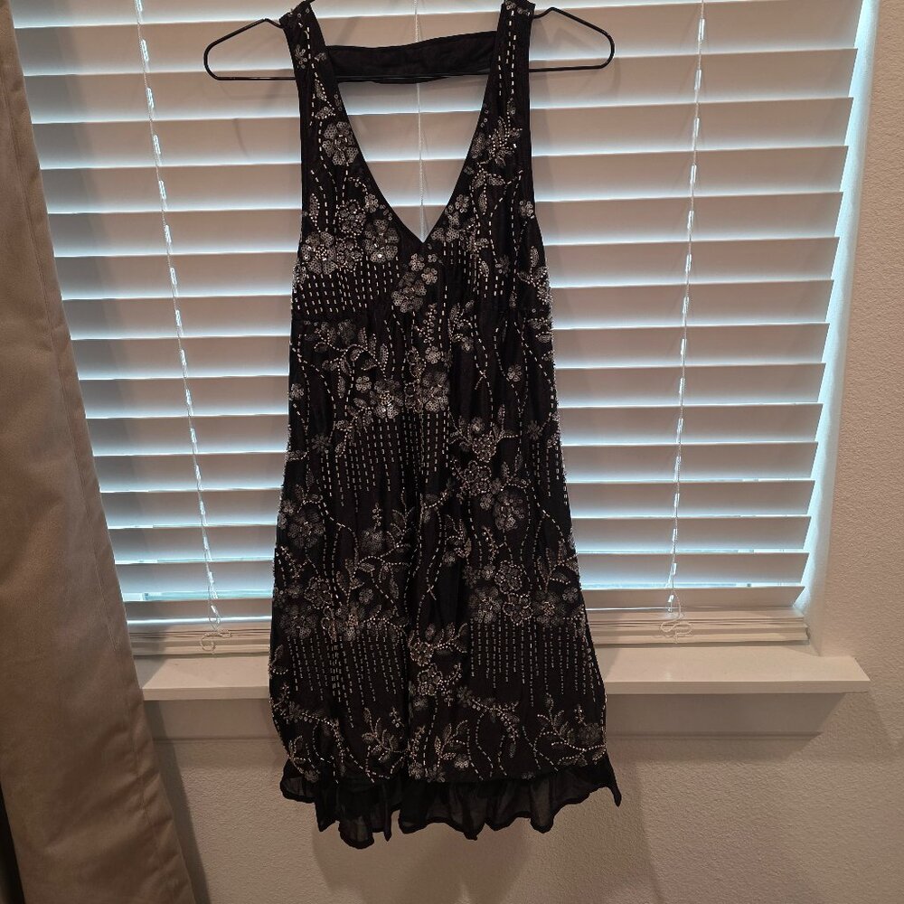 Boho Cowgirl Beaded Mini Dress